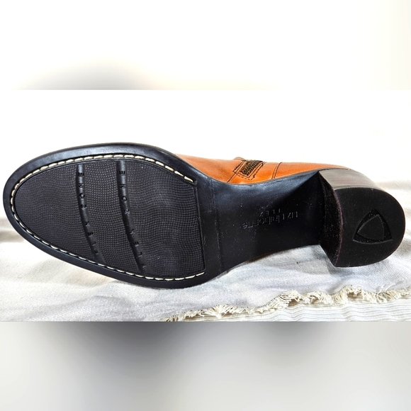 Liz Claiborne Vintage Brown Leather Flex Boots 8.5 - Picture 5 of 6